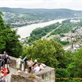 View of the Rhine and Braubach town 